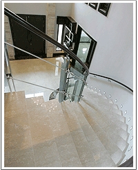 Beige Travertine Staircase