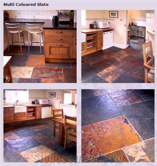 Ardosia Multicolor Slate Floor Tile