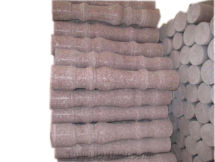 Peach Red Granite Railings