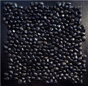 Black Marble Pebble Mosaic