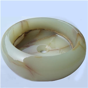 Naghadeh White Onyx Sink