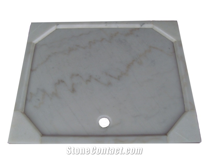 White Marble Shower Tray