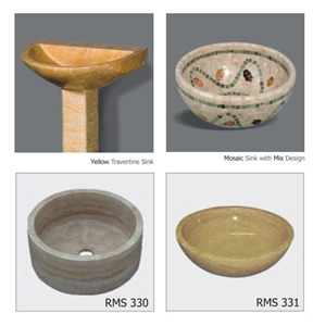 Beige Travertine Sinks, Basins