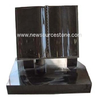 Black Granite Slant Monument,Tombstone