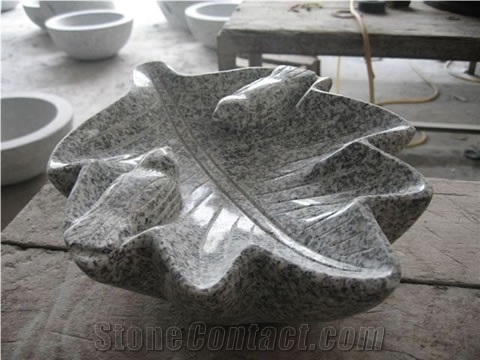 Grey Granite Birdbath