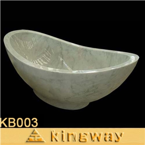 Bianco Carrara Marble Bathroom Bathtub