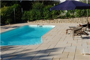 China Yellow Limestone Pool Paver