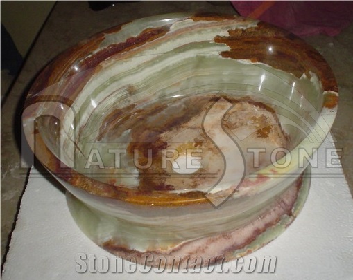 Multi Green Onyx Sinks, Green Onyx Sink