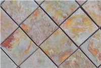 China Rust Slate Slabs & Tiles