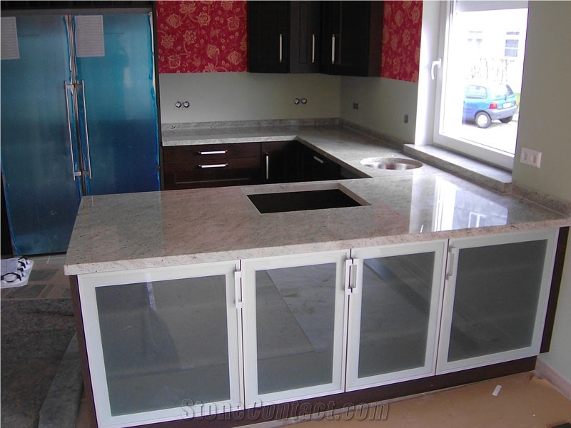 Kashmir White 4cm Counter