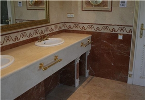 Beige Marble Vanity Top