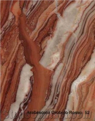 Arabescato Orobico Rosso Marble Slabs & Tiles