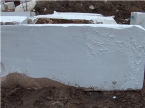 Bianco Sivec Marble Blocks, Macedonia White Marble