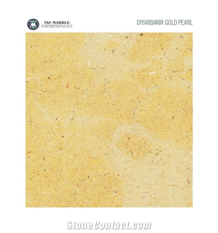 Diyarbakir Gold Pearl Limestone Slabs & Tiles, Turkey Yellow Limestone