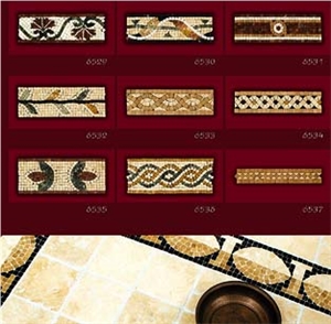 Natural Stone Mosaic Border