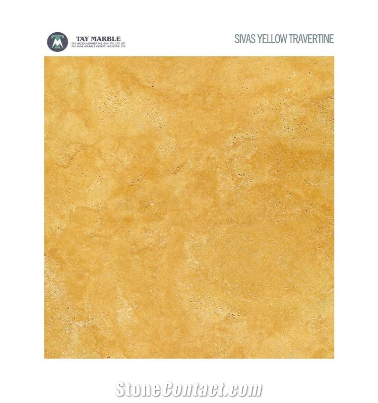 Sivas Yellow Travertine Slabs & Tiles, Turkey Yellow Travertine