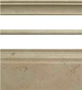 Travertino Romano Chiaro Travertine Moldings, Beige Travertine Moldings