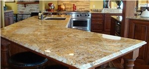 Golden Crystal Yellow Granite Countertops Golden Crystal Yellow Granite Countertops