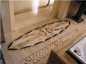 Marble Water Jet Medallion