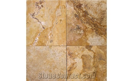 Desert Gold Travertine Slabs & Tiles, Italy Yellow Travertine