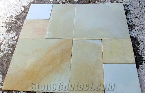 Light Yellow Sandstone Honed Pattern