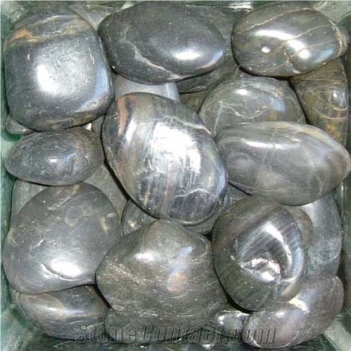 Natural Stone Black Pebble Stone