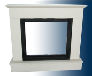 White Marble Fireplace