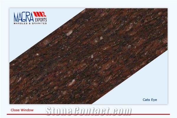 Cats Eye Granite Slabs & Tiles, India Red Granite