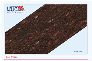 Cats Eye Granite Slabs & Tiles, India Red Granite