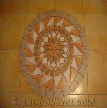 Travertine Mosaic Medallions