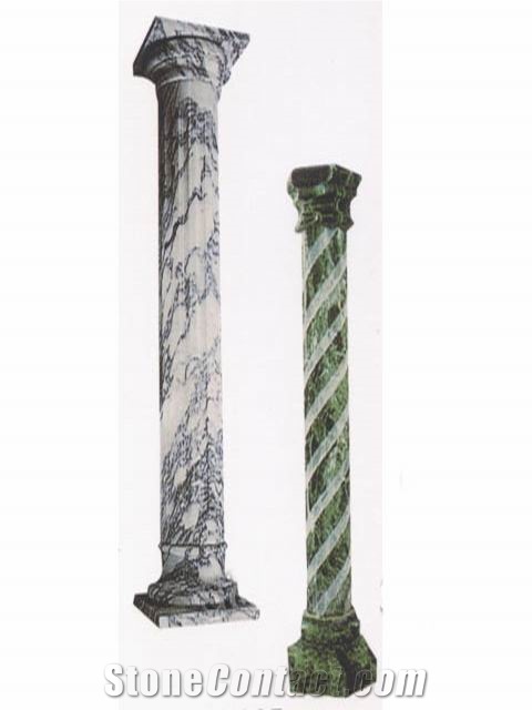 Arabescato Vagli Marble Column,White Marble Column