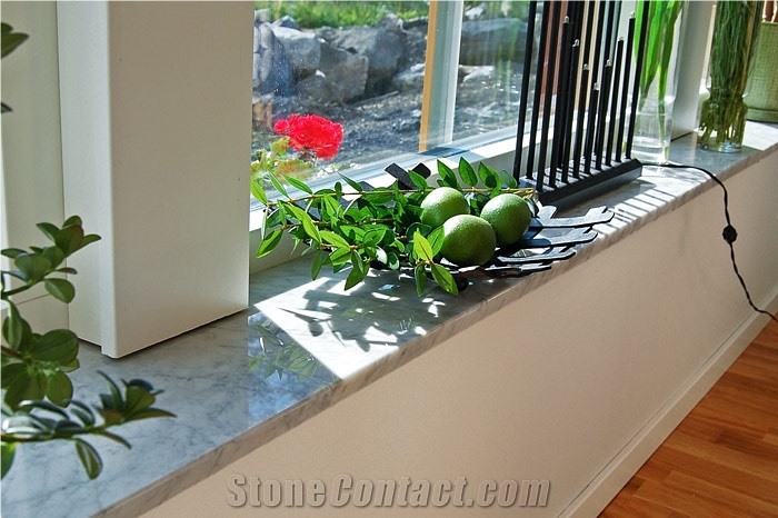 Bianco Carrara Marble Window Sill