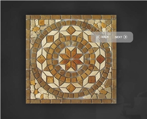 Travertine Mosaic Medallion
