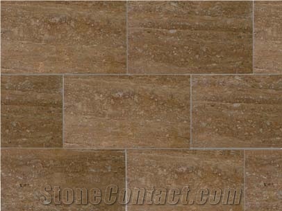 Noce or Walnut Travertine Polished Finish
