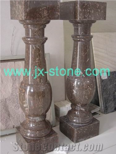 China Emperador Dark Marble Baluster