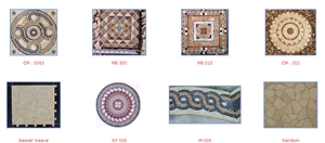 Mosaic Medallion, Mosaic Tiles