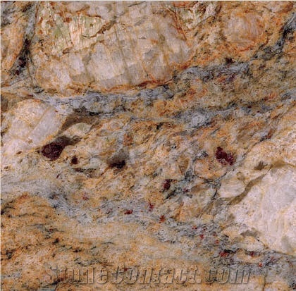 Colonial Dream Granite Slabs & Tiles, India Yellow Granite