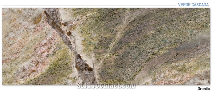Verde Cascada Granite Slabs & Tiles, Brazil Green Granite