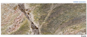 Verde Cascada Granite Slabs & Tiles, Brazil Green Granite
