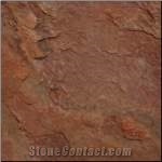 Raja Red Slate Slabs & Tiles, India Red Slate