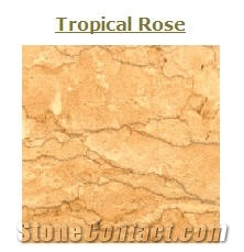Tropical Rose Marble Slabs & Tiles, Egypt Yellow Marble