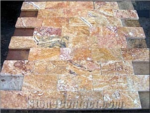 Peach Yellow Travertine 6 X 12