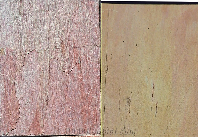 Lime Pink Limestone Tile, India Pink Limestone