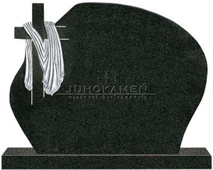 Black Granite Cross Monument,Tombstone Jsd 08-2004