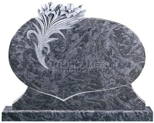Blue Granite Heart Monuments Jsd 01-2004