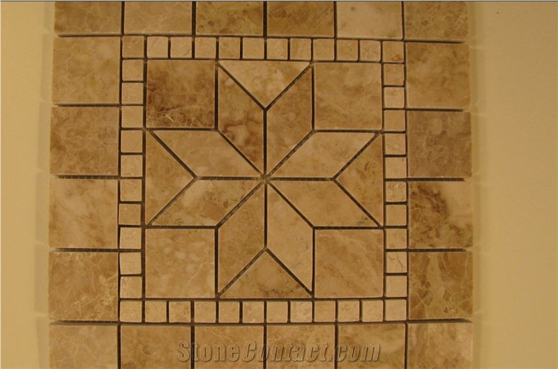 Light Emperador Marble Mosaic