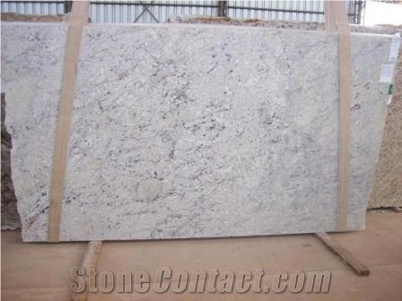 Bianco Romano Granite Slab, Brazil White Granite