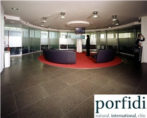 Stardust Porphyry, Mexico Brown Granite Slabs & Tiles