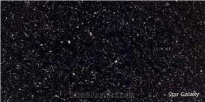 Star Galaxy Granite Slabs & Tiles, India Black Granite