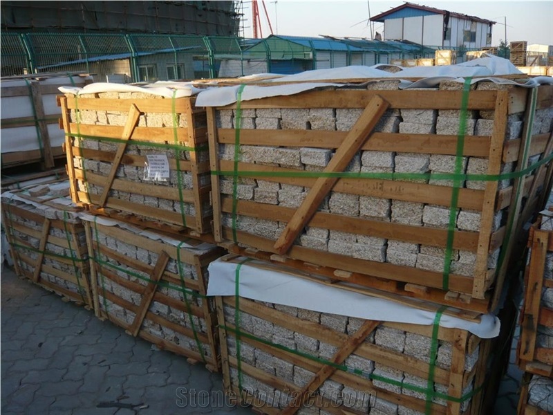 G682 Granite Cobble Stone, Exterior Pattern,Cobble Stone, Cube Stone, Floor Covering, Walkway Pavers, Blind Stone Pavers